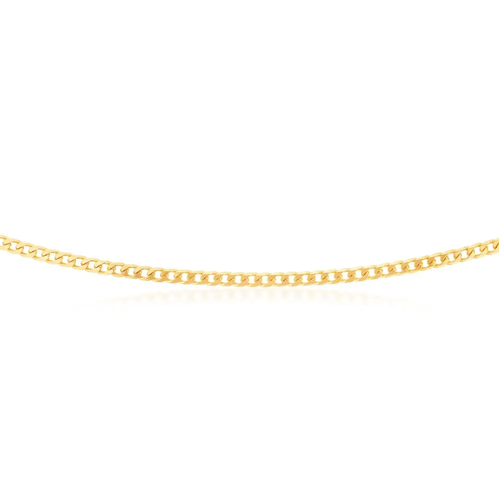 9ct Yellow Solid Gold 120 Gauge Curb 55cm Chain Shiels