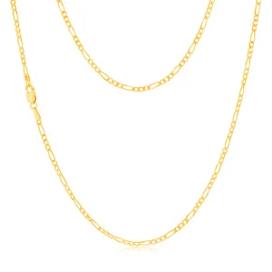 9ct Yellow Solid Gold 1:3 Figaro 40cm Chain 60Gauge Shiels