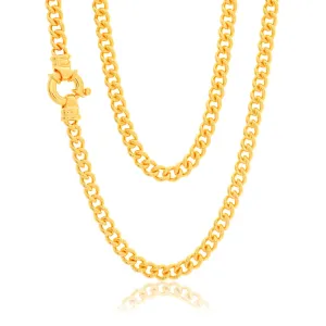 9ct Yellow Solid Gold 150 Gauge Boltring Curb Chain Shiels