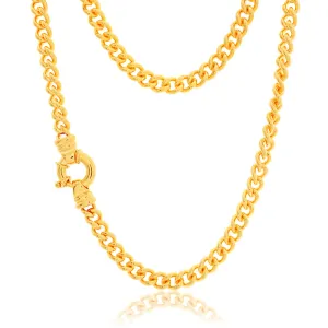 9ct Yellow Solid Gold 180 Gauge Boltring Curb Chain Shiels