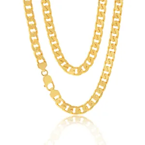 9ct Yellow Solid Gold 300 Gauge 55cm Curb Chain Shiels