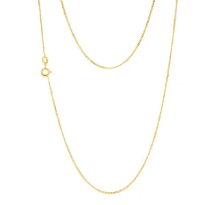 9ct Yellow Solid Gold 31 Gauge Curb 41cm Chain Shiels