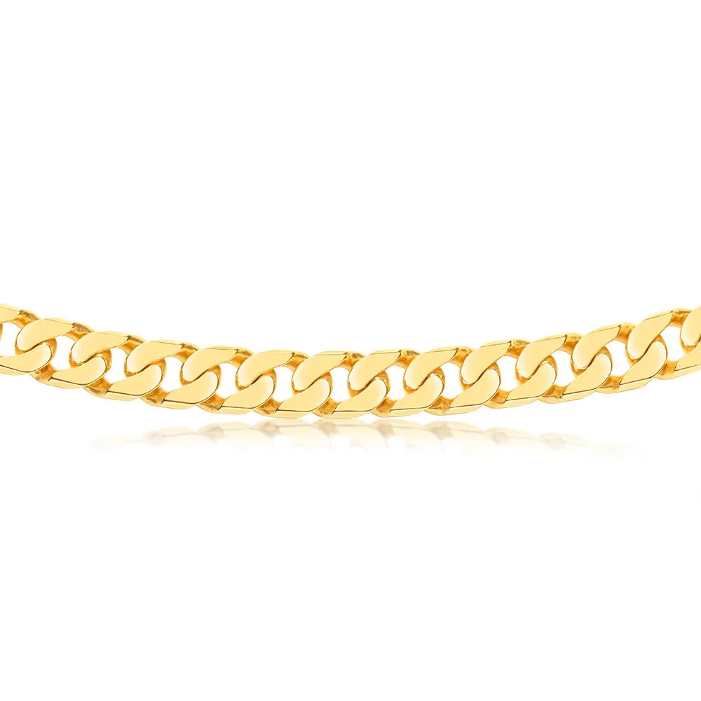 9ct Yellow Solid Gold 350 Gauge 55cm Curb Chain Shiels