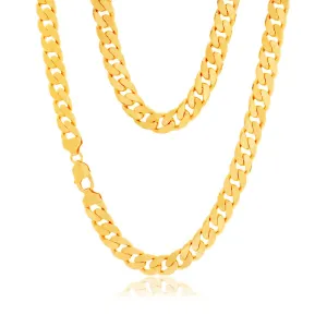 9ct Yellow Solid Gold 350 Gauge 60cm Curb Chain Shiels