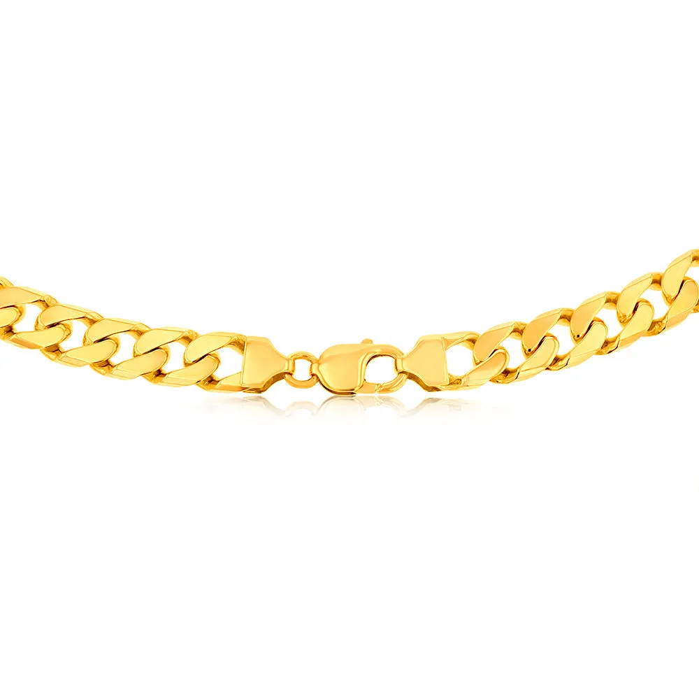 9ct Yellow Solid Gold 350 Gauge 60cm Curb Chain Shiels