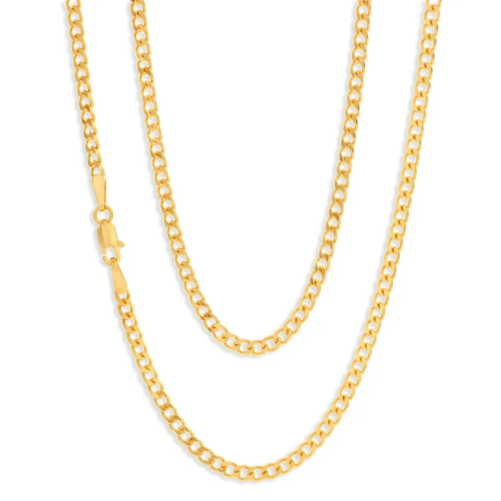 9ct Yellow Solid Gold 40cm 70 Gauge Curb Chain Shiels