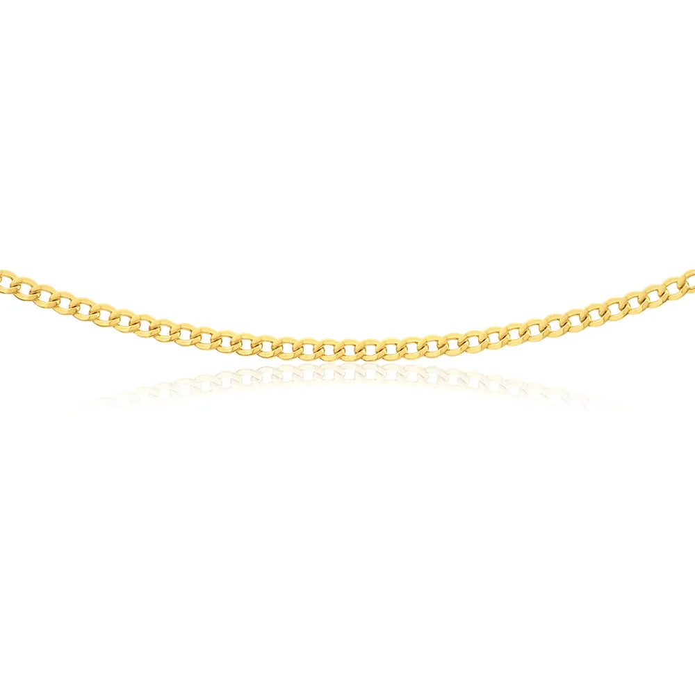 9ct Yellow Solid Gold 45cm 70 Gauge Curb Chain Shiels