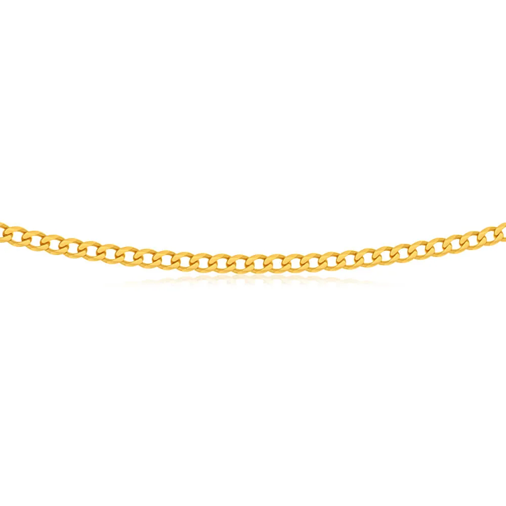 9ct Yellow Solid Gold 45cm Curb Chain 100 Gauge Shiels