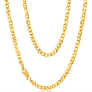 9ct Yellow Solid Gold 45cm Curb Chain 100 Gauge Shiels