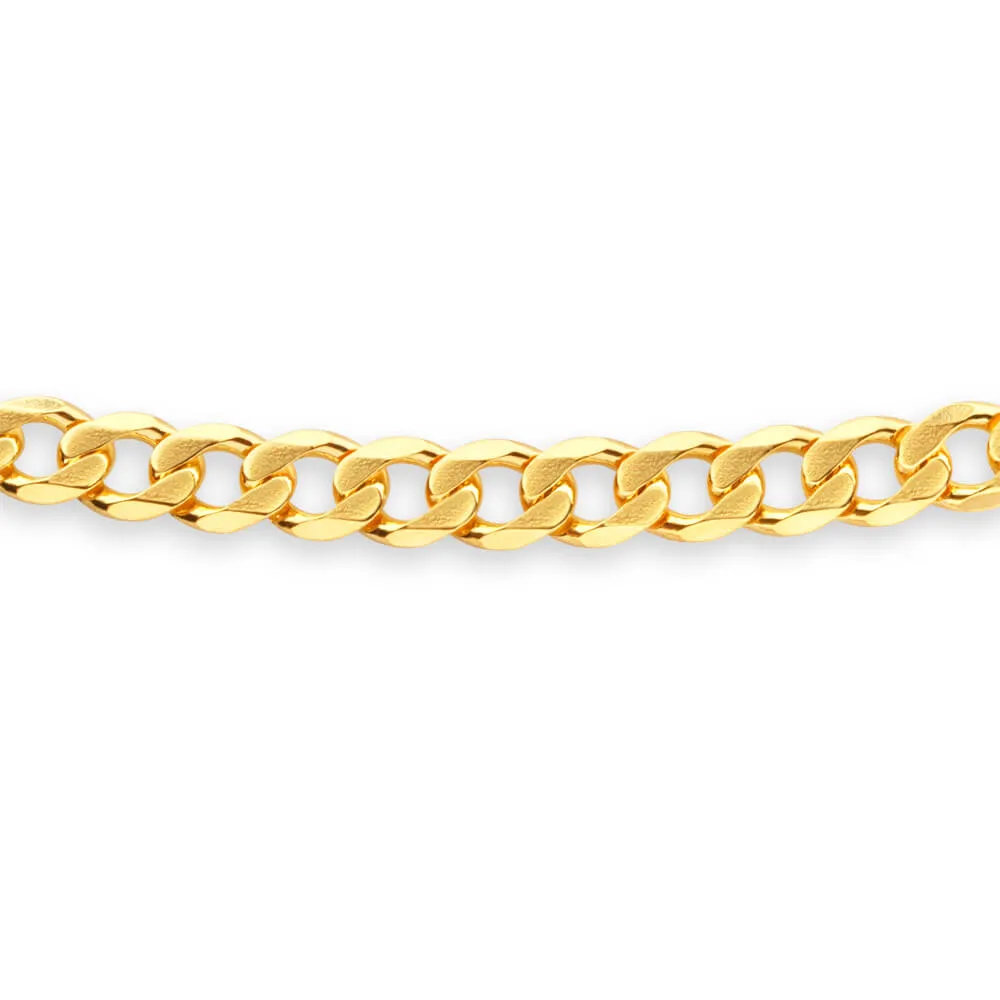 9ct Yellow Solid Gold 50cm 200 Curb Chain Shiels