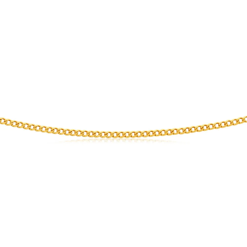 9ct Yellow Solid Gold 50cm 70 Gauge Curb Chain Shiels