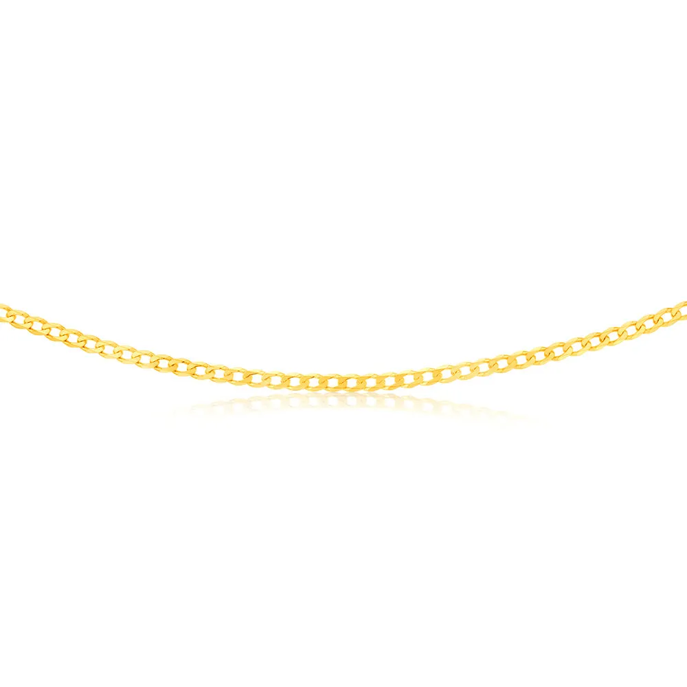 9ct Yellow Solid Gold 50cm Curb Chain 100Gauge Shiels