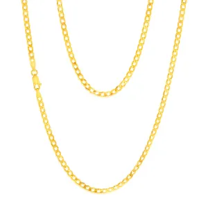 9ct Yellow Solid Gold 50cm Curb Chain 100Gauge Shiels