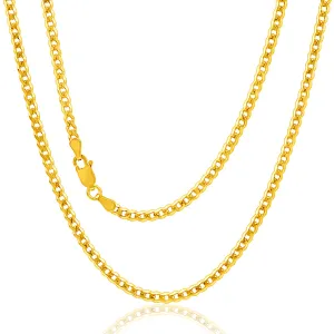 9ct Yellow Solid Gold 50cm  Curb Chain 80 Gauge Shiels