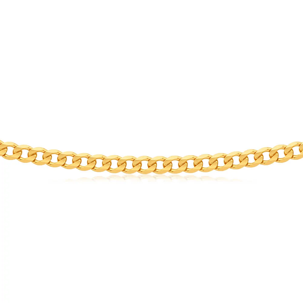 9ct Yellow Solid Gold 55cm 120 Gauge Curb Chain Shiels