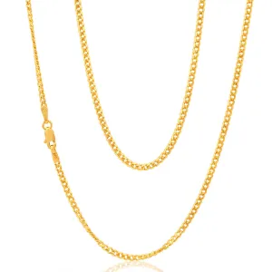 9ct Yellow Solid Gold 55cm 60 Gauge Curb Chain Shiels