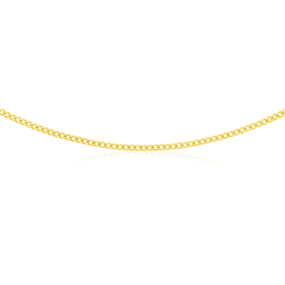 9ct Yellow Solid Gold 55cm 70 Gauge Curb Chain Shiels