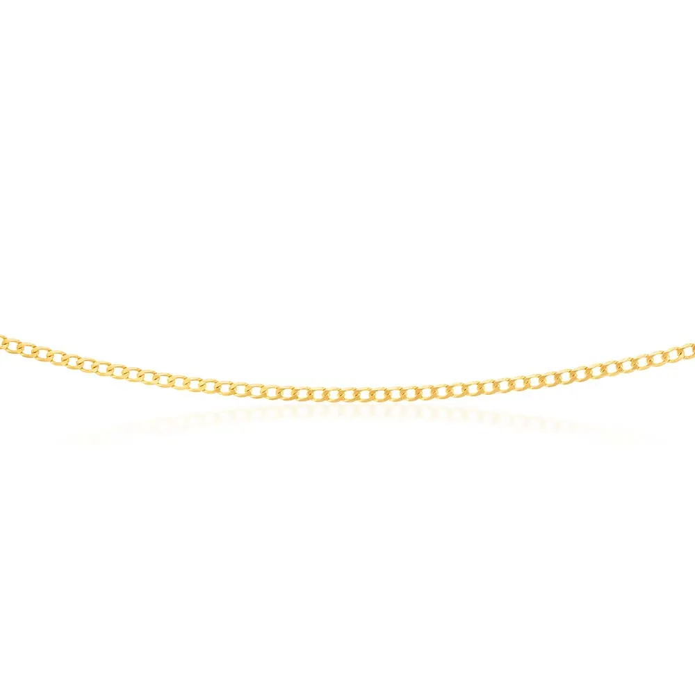 9ct Yellow Solid Gold 60 Gauge Curb 55cm Chain Shiels