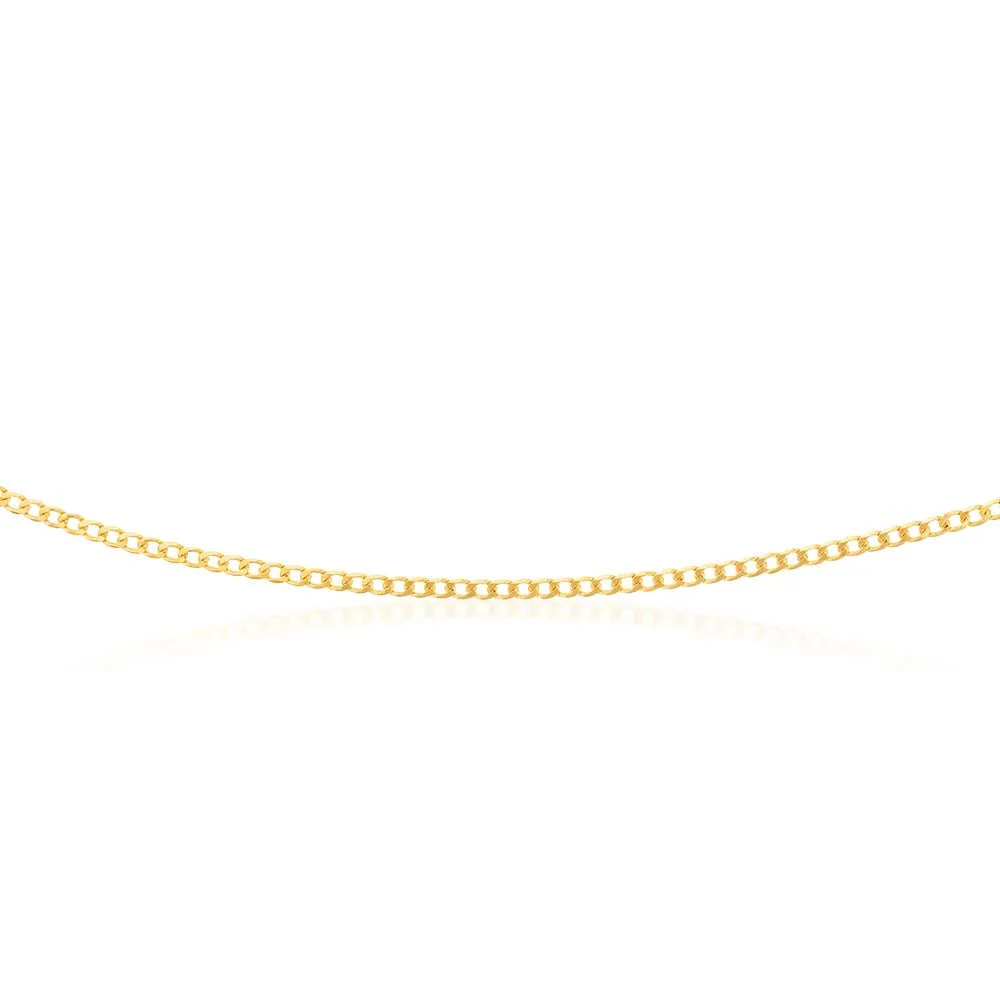 9ct Yellow Solid Gold 60 Gauge Curb 60cm Chain Shiels