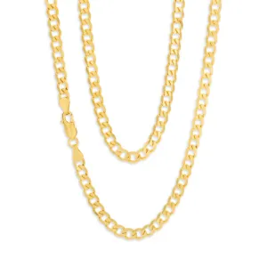 9ct Yellow Solid Gold 60cm 120 Gauge Curb Chain Shiels