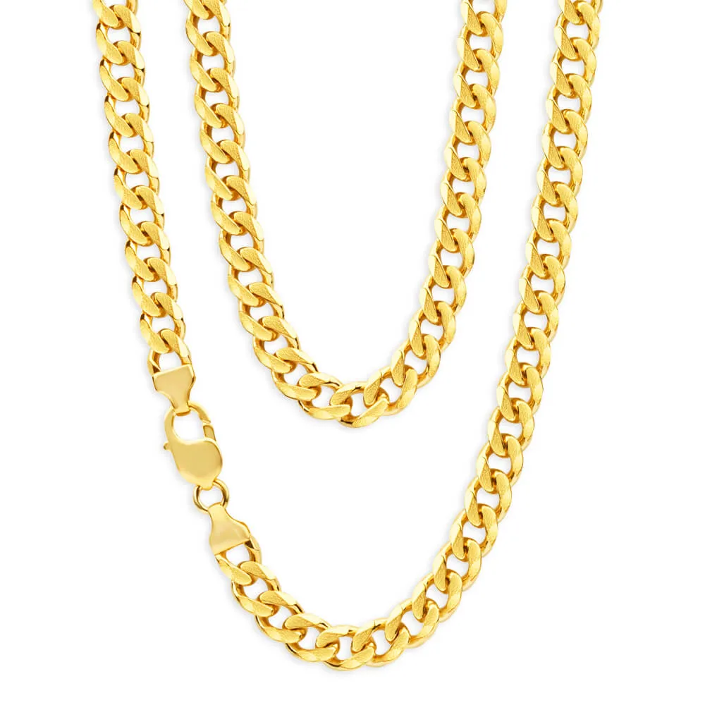 9ct Yellow Solid Gold 60cm 200 Gauge Curb Chain Shiels