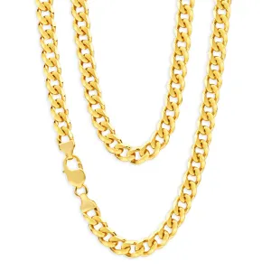 9ct Yellow Solid Gold 60cm 200 Gauge Curb Chain Shiels