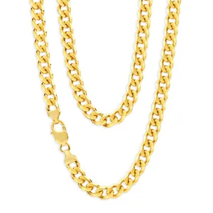 9ct Yellow Solid Gold 60cm 250 Gauge Curb Chain Shiels