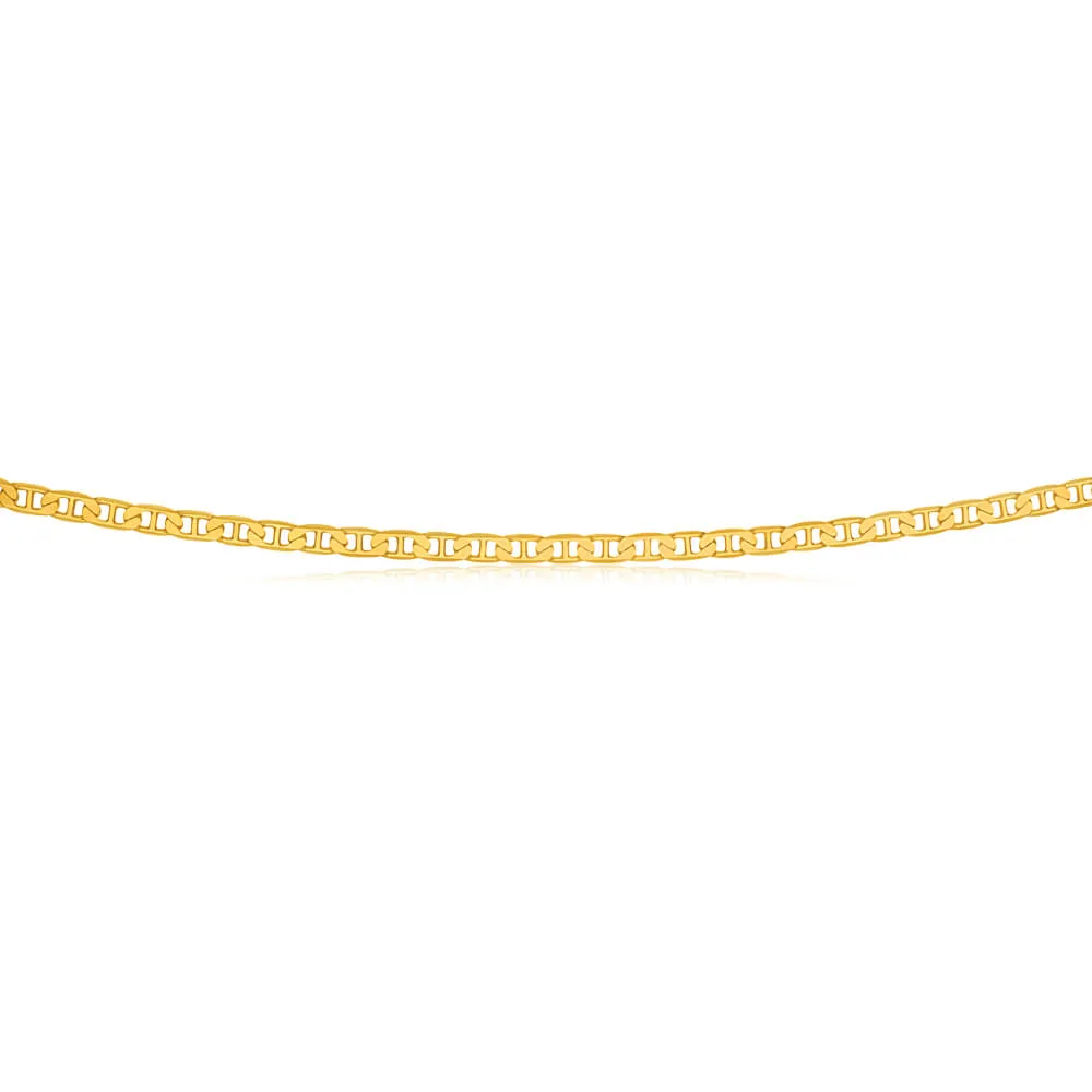 9ct Yellow Solid Gold 80 Gauge 60cm Anchor Chain Shiels