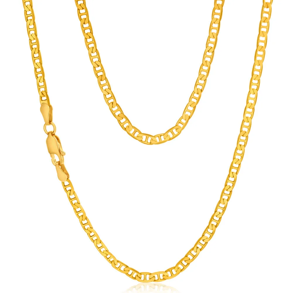 9ct Yellow Solid Gold 80 Gauge 60cm Anchor Chain Shiels