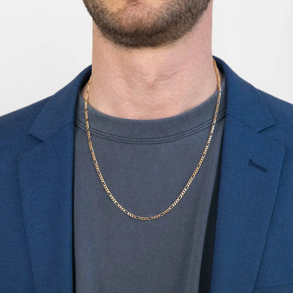 9ct Yellow Solid Gold Alluring Figaro Chain Shiels