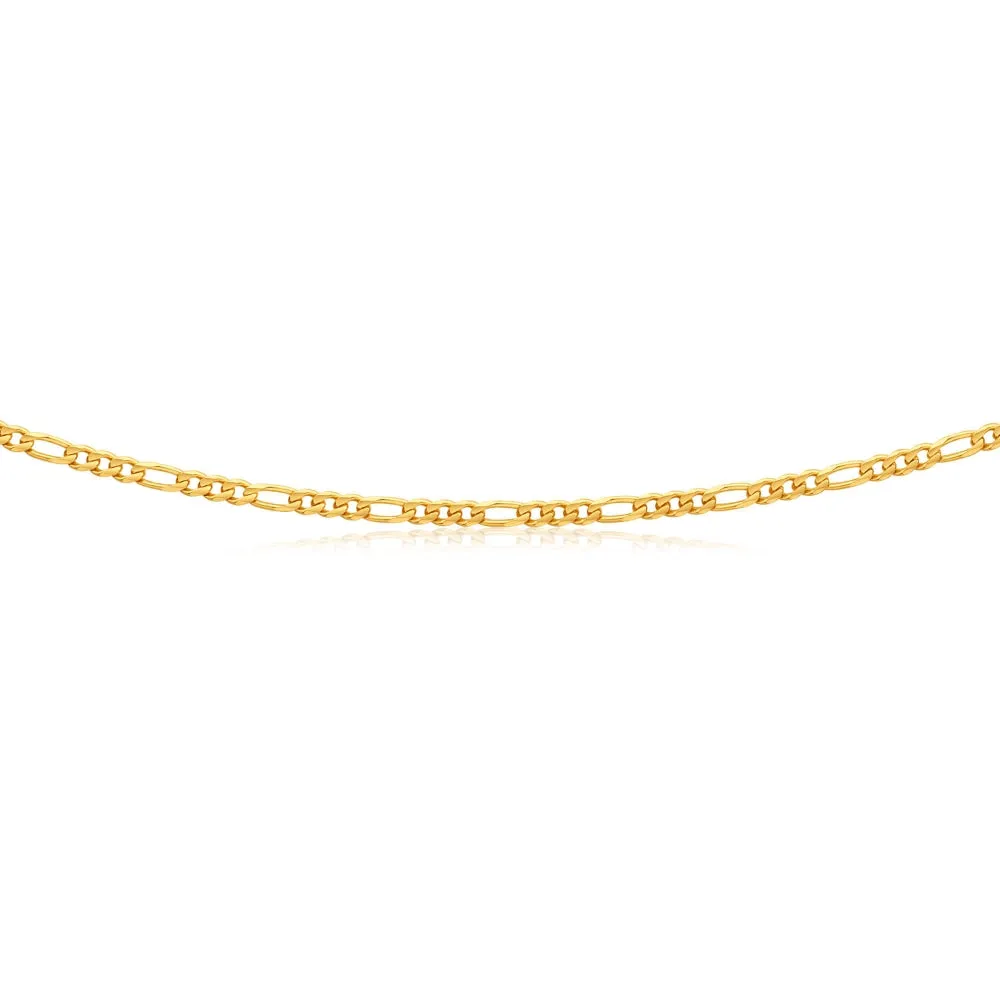9ct Yellow Solid Gold Alluring Figaro Chain Shiels