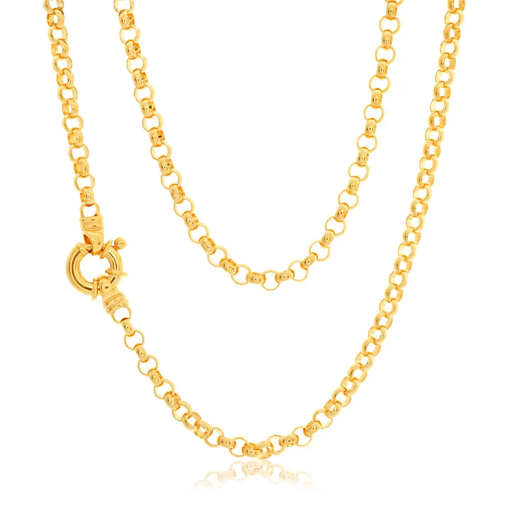 9ct Yellow Solid Gold Belcher Chain Shiels
