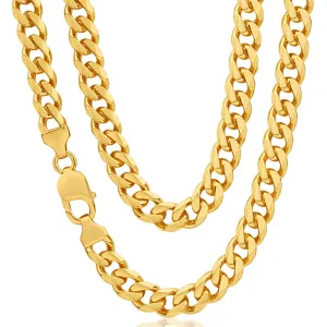 9ct Yellow Solid Gold Curb 55cm Chain Shiels