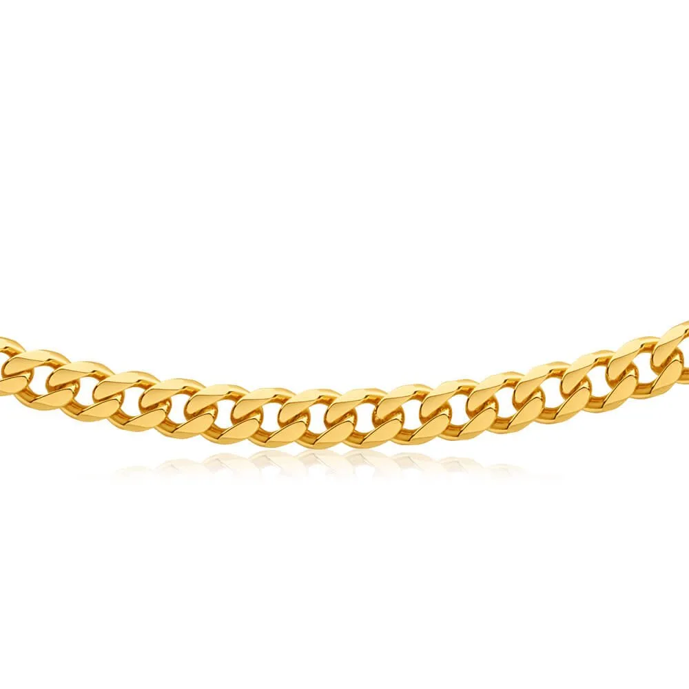9ct Yellow Solid Gold Curb 55cm Chain Shiels