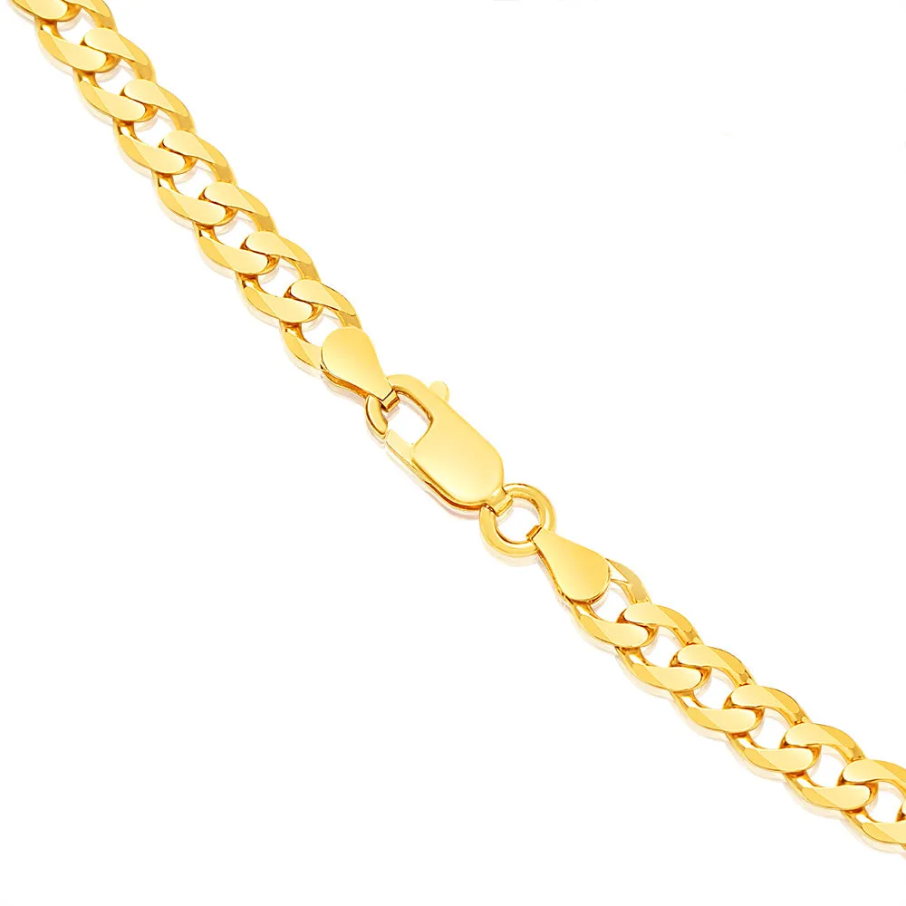 9ct Yellow Solid Gold Curb Chain 150 gauge in 60cm Shiels