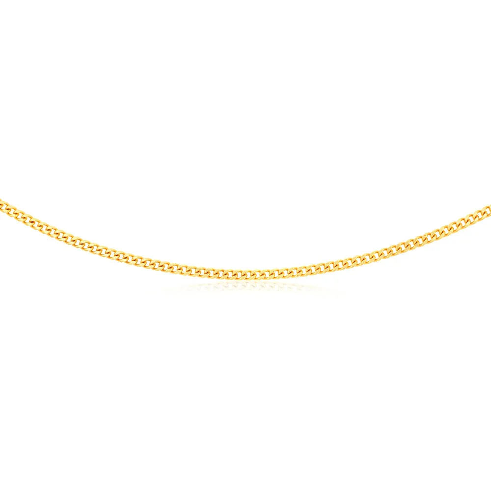 9ct Yellow Solid Gold Curb "Colt" Chain Shiels