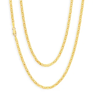9ct Yellow Solid Gold Dazzling Anchor 50cm Chain Shiels