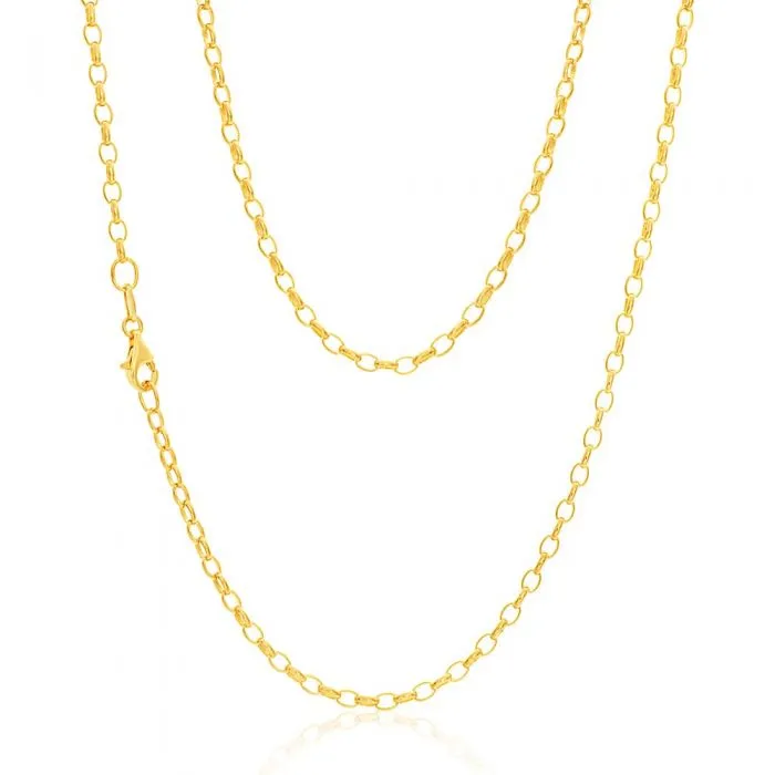 9ct Yellow Solid Gold Enticing Belcher Chain Shiels