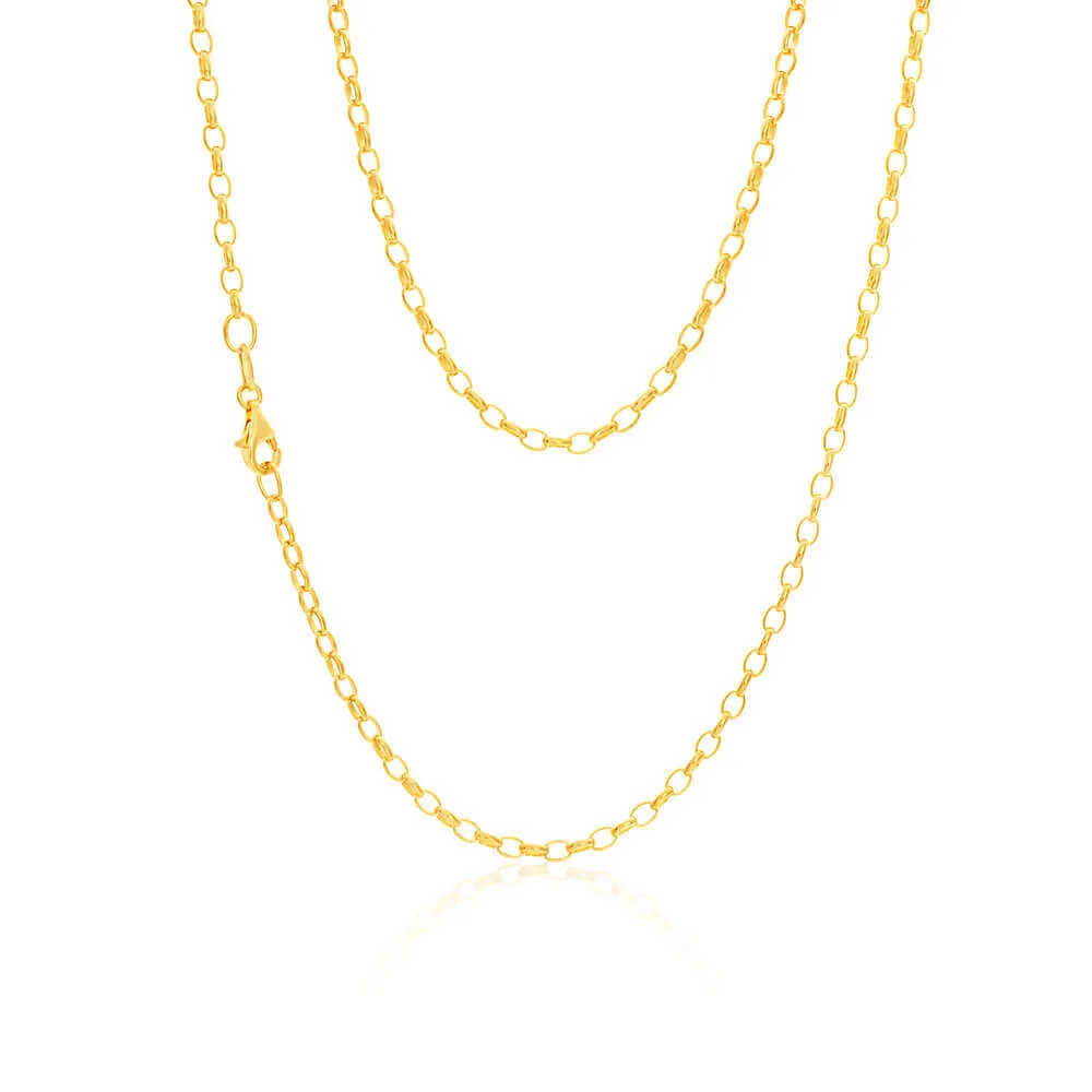 9ct Yellow Solid Gold Exquisite Belcher Chain Shiels