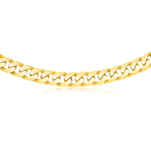 9ct Yellow SOLID Gold Heavy Curb 55cm Chain 450 Gauge Shiels