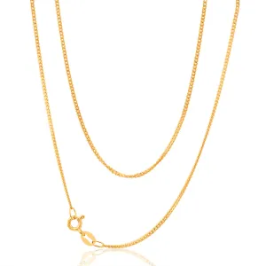 9ct Yellow Solid Gold "Wyatt" Curb Chain Shiels
