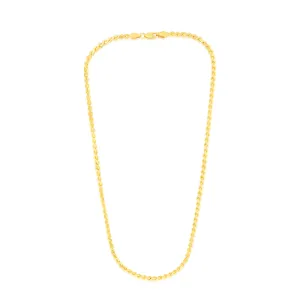 9ct Yellow Solid Gold Serpentine 45cm Chain Shiels