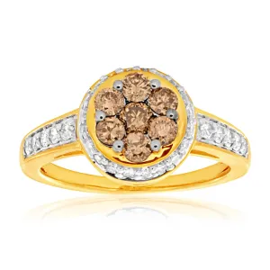 Australian Diamond 9ct Yellow Gold 1 Carat Diamond Ring Shiels