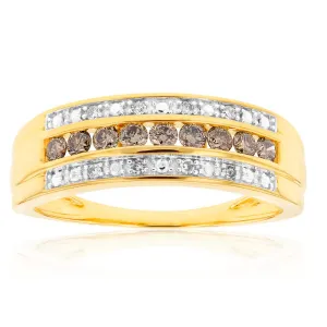 Australian Diamond 9ct Yellow Gold 3/8 Carat Diamond Ring Shiels