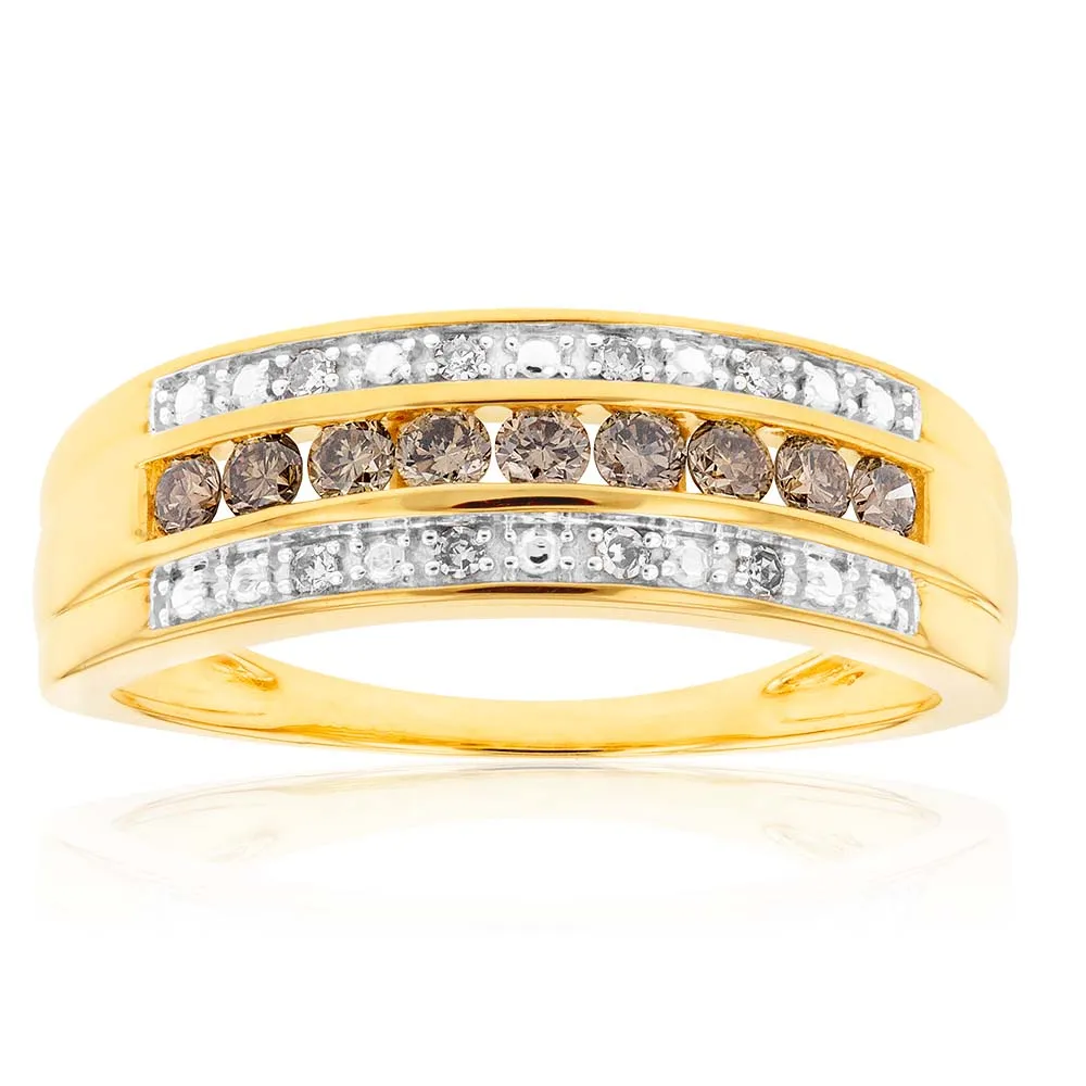 Australian Diamond 9ct Yellow Gold 3/8 Carat Diamond Ring Shiels