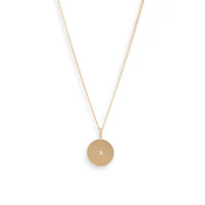 Birthstone Amulet Pendant Gold - Round Pieces of Eight