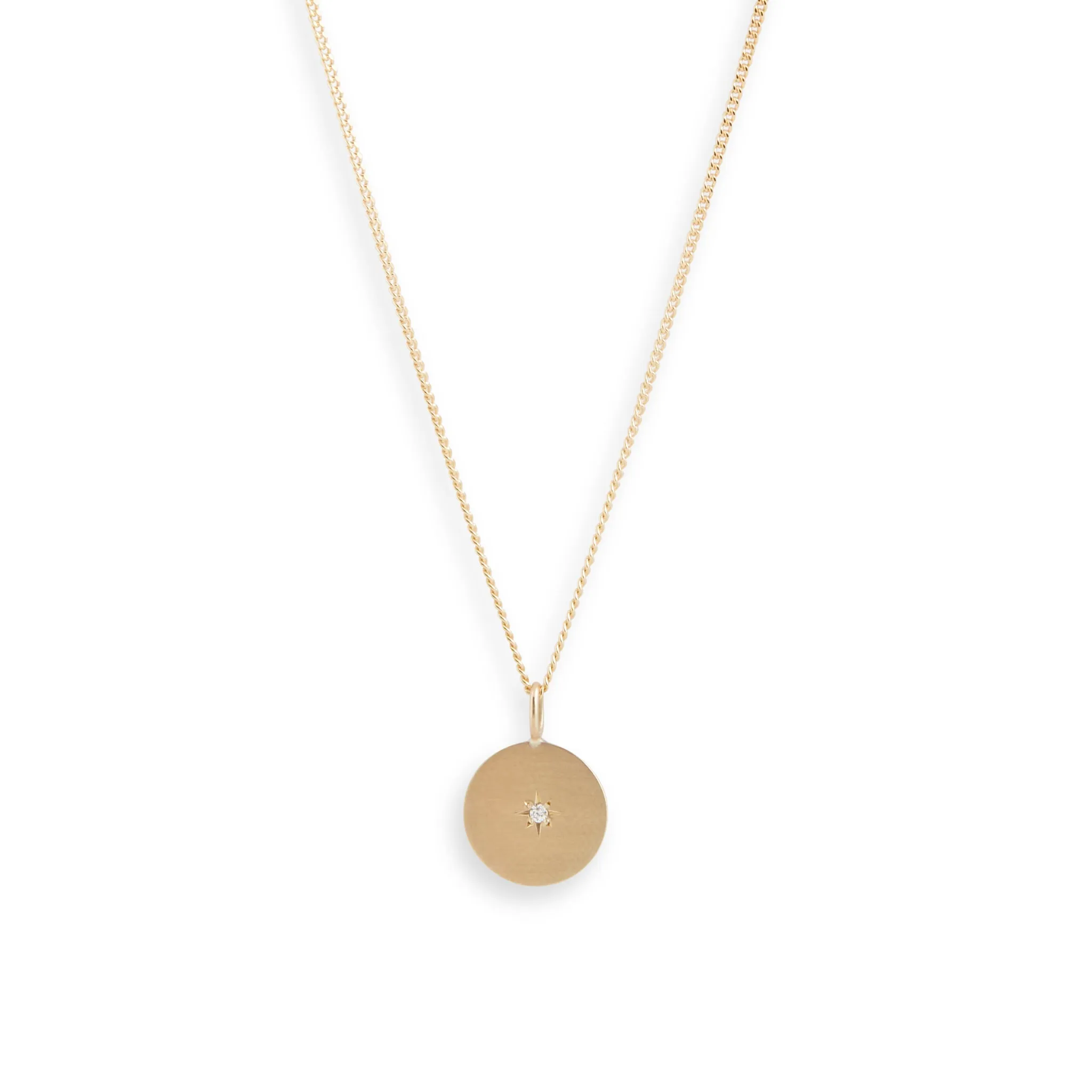 Birthstone Amulet Pendant Gold - Round Pieces of Eight