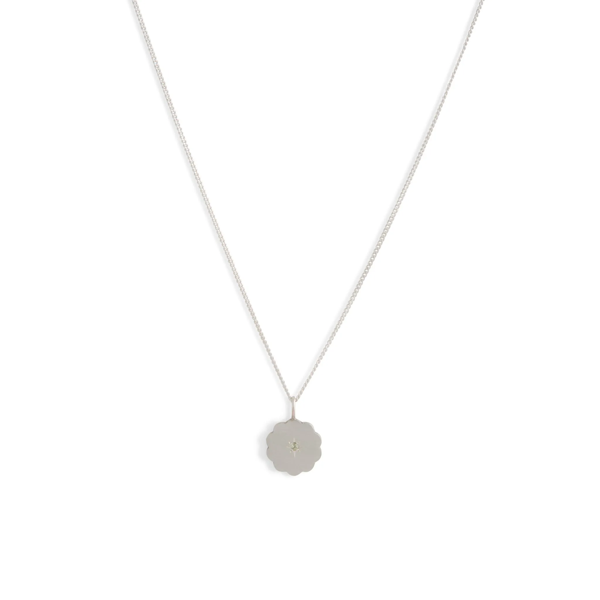 Birthstone Amulet Pendant Silver - Cloud Pieces of Eight