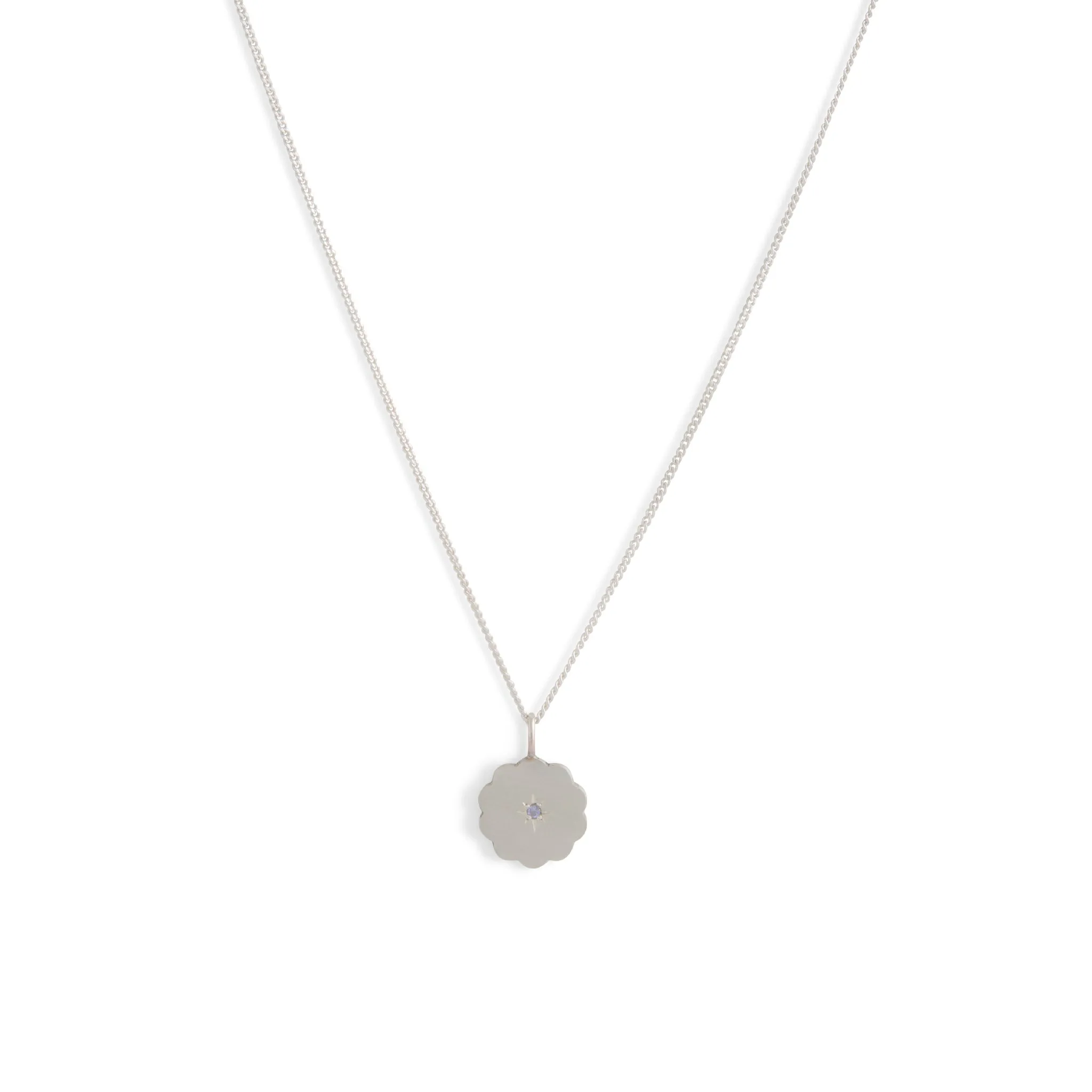 Birthstone Amulet Pendant Silver - Cloud Pieces of Eight