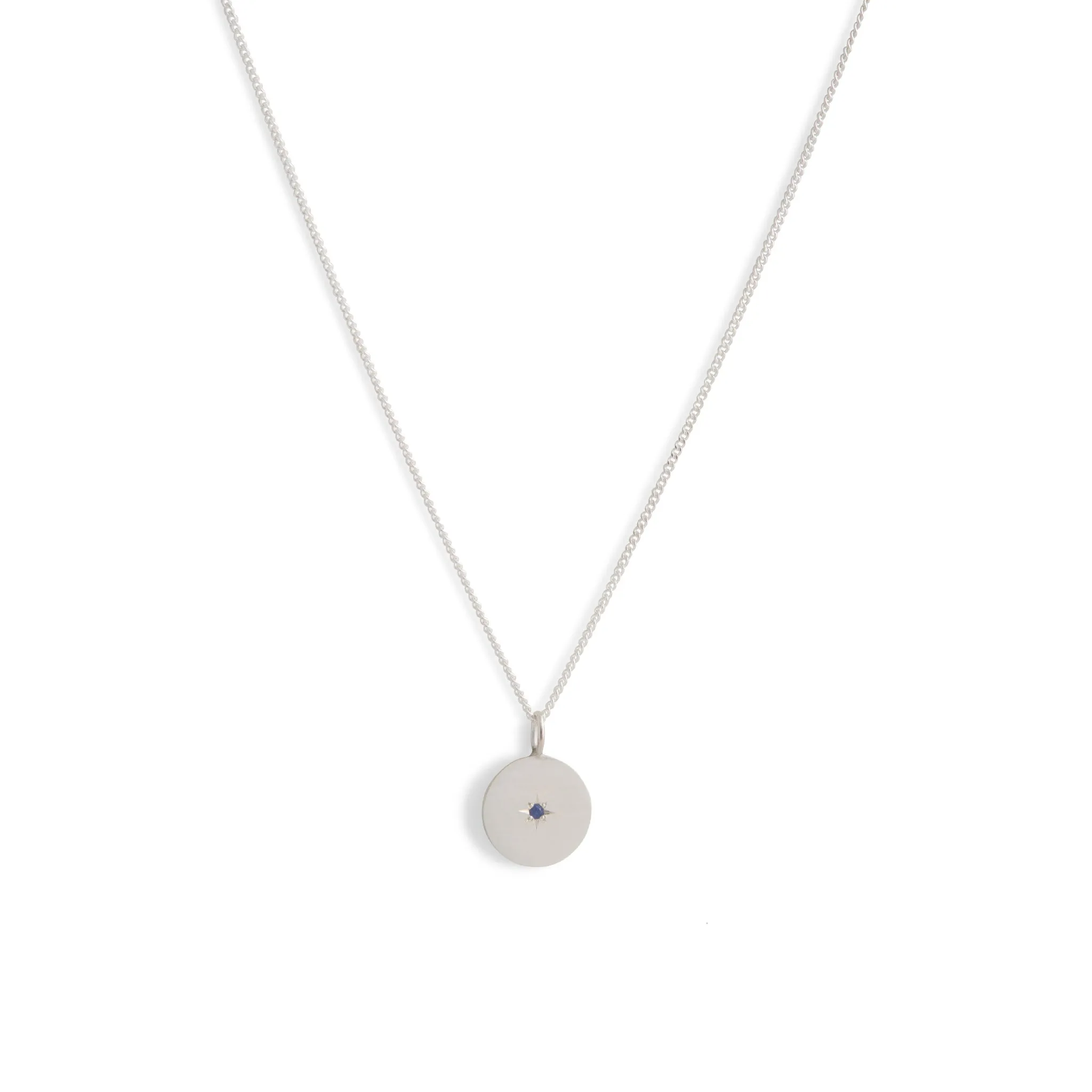 Birthstone Amulet Pendant Silver - Round Pieces of Eight